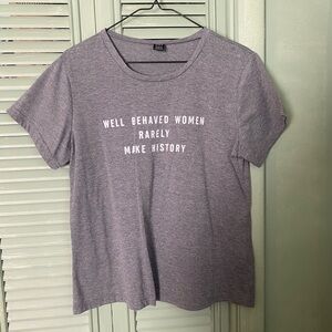 SHEIN Grey Graphic Tee